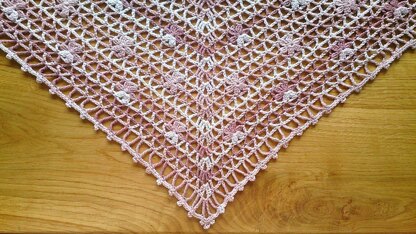 Spring flower shawl