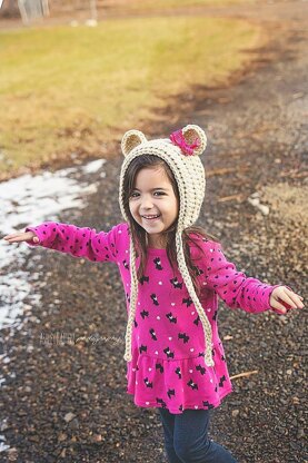 Woodland Fox or Bear Baby Bonnet