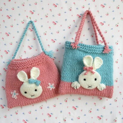 Bags, Baskets and Backpacks, Toy Knitting Pattern for 9 Inch Little Cotton  Rabbits Animals, Instant Digital Download PDF File 