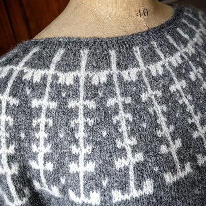 Under The Hawthorn Yoke Sweater