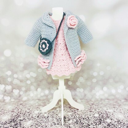 Amigurumi doll clothes, crochet doll clothes