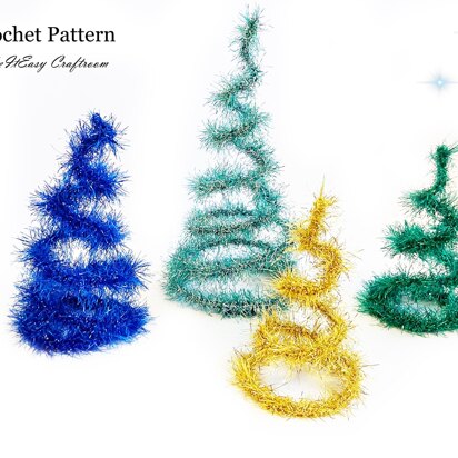 Christmas tree Crochet pattern Tabletop xmas tree Miniature decorations