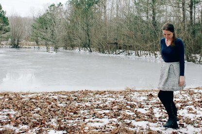 Winter Whimsy Box Pleat Skirt