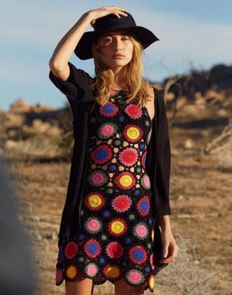 Hippie crochet outlet dress