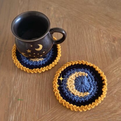 Crescent Moon Coasters