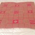 Hearts and flowers cot blanket