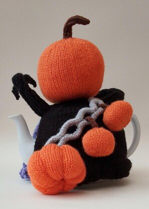 Halloween Pumpkin Reaper Tea Cosy