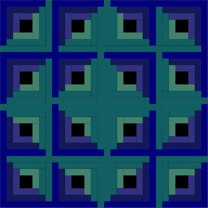 Log-Cabin Quilt Block