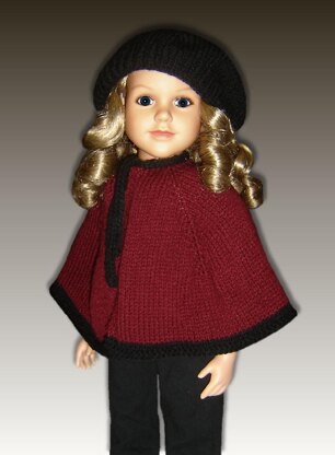 Cape and Beret for My Twinn Doll, 23 inch (My BFF)