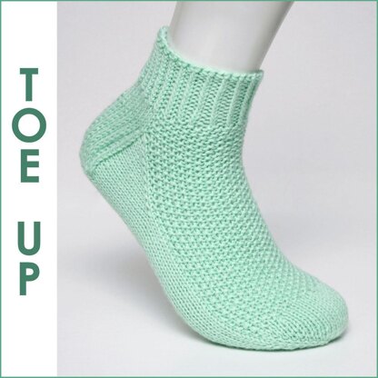 Green Apple Socks - Toe Up (DK)