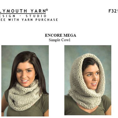 Plymouth Yarn Patterns - 3373 Fan Shell Hat and Cowl - PDF DOWNLOAD Pattern  at Jimmy Beans Wool