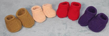 Baby Simple Aran Circular Slippers