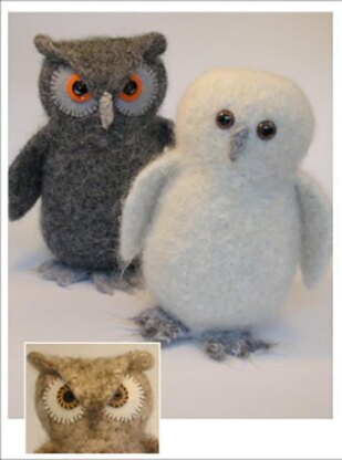 Felted Woolly Owl