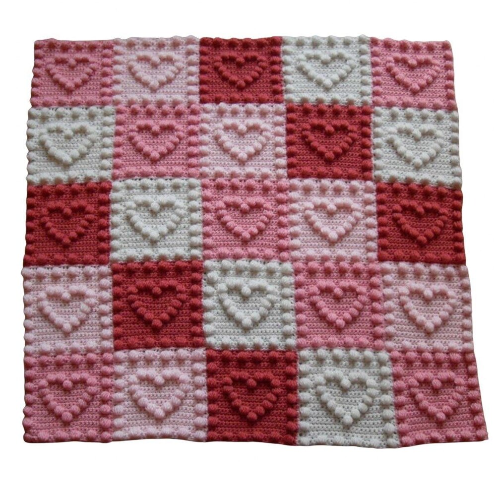 Crochet baby blanket online motifs