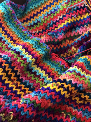 Yarn Stash Series - V Stitch Blanket