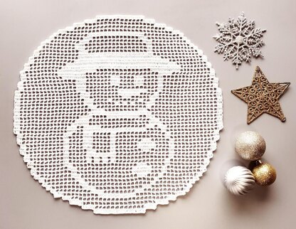 Snowman Doily