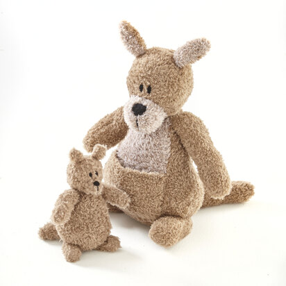 Knitted Kangaroo and Joey in King Cole Truffle DK - 9161 - Leaflet