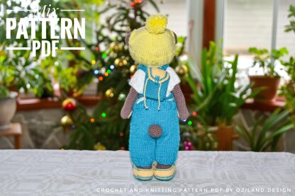 Barney bear amigurumi doll