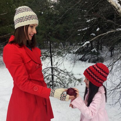 Mild Winter Hat and Mitts Set