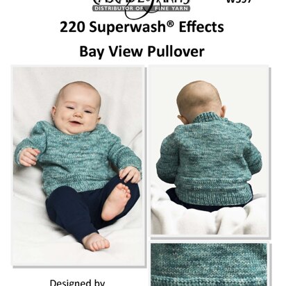 Effects Bay View Pullover in Cascade Yarns 220 Superwash® - W597 - Downloadable PDF