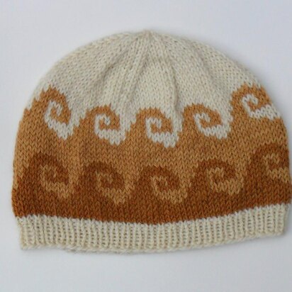 Coffee and Cream Beanie - knitting pattern