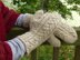Offset Cable Mittens & Hat