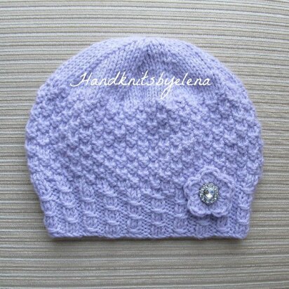 Hat "Laura" for a Lady - knitting pattern