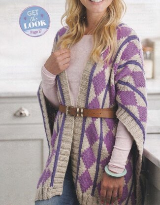 Diamonds Blanket Poncho