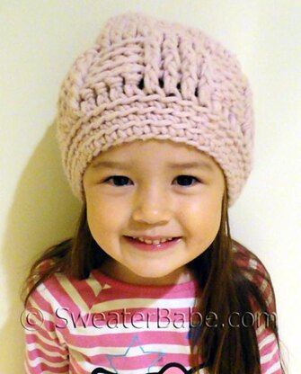 #67 Basketweave Crochet Hat