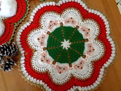 Funny Santa Claus Doily