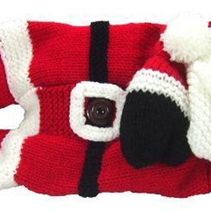 Santa Pyjama Case - knitting pattern