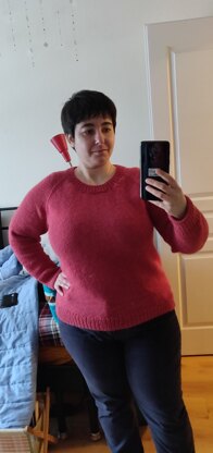 Simple raglan jumper