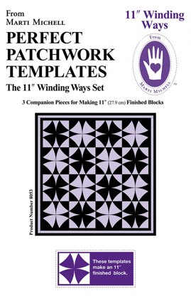 Marti Michell Set Winding Ways 11in Quilting Template