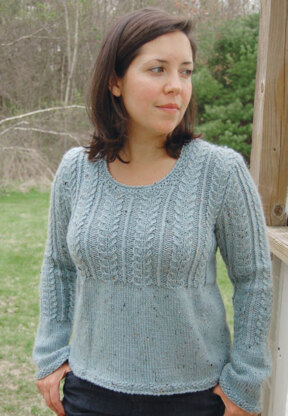 Kelly Pullover in Knit One Crochet Too Brae Tweed - 1628