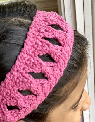 Crochet Bow Ties Headband Free Pattern