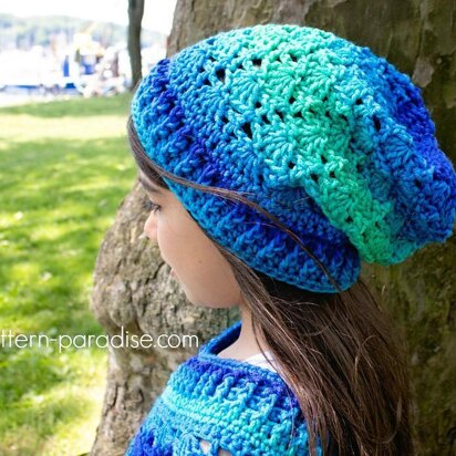 Sea Glaze Hat Slouch Beanie