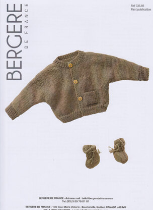 Cardigan and Bootees in Bergere de France Magic+ - 33566