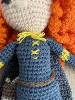 Scottish Princess amigurumi doll