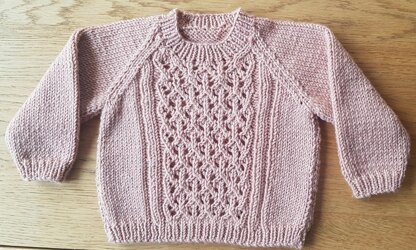 Laura Lace Panel Sweater