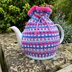 Lilac Speckled Rib 4 Cup Teapot Cosy Knitting Pattern