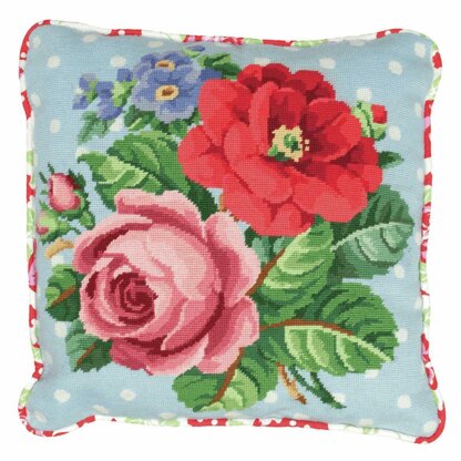 Anchor Berlin Roses Tapestry Cushion Front Kit