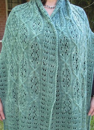 Buzen Cable Lace Shawl