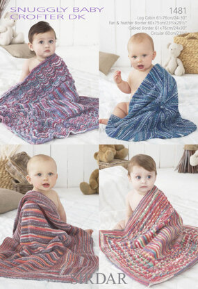 Baby Blankets in Sirdar Snuggly Baby Crofter DK - 1481