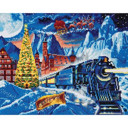 Crystal Art Kit (Large) - Polar Express Diamond Painting Kit - 19.7" x 15.75"