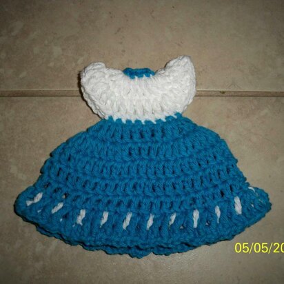 Blue Skirt Potholder