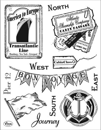 Viva Decor Clear Stamp Set 14cmX18cm - Journey