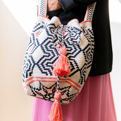 Mochilla bag Pisa in Hoooked Somen - Downloadable PDF