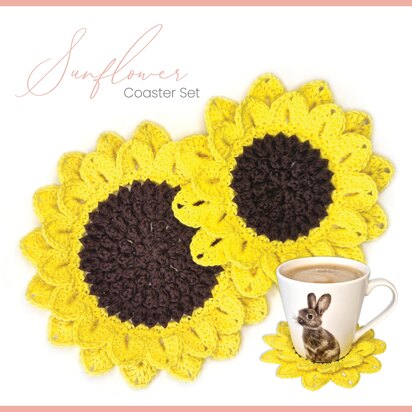 Sunflower Coaster Set