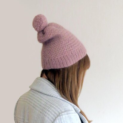 Herringbone Hat - knitting pattern