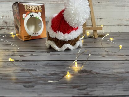 Gingerbread Man Chocolate Orange Cover Knitting Pattern